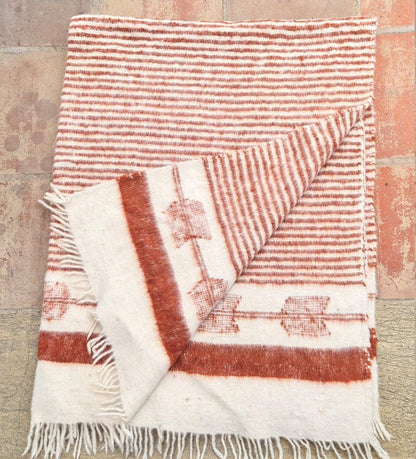Guatemalan WOOL Woven Blanket Made in MOMOSTENANGO - Poncho
