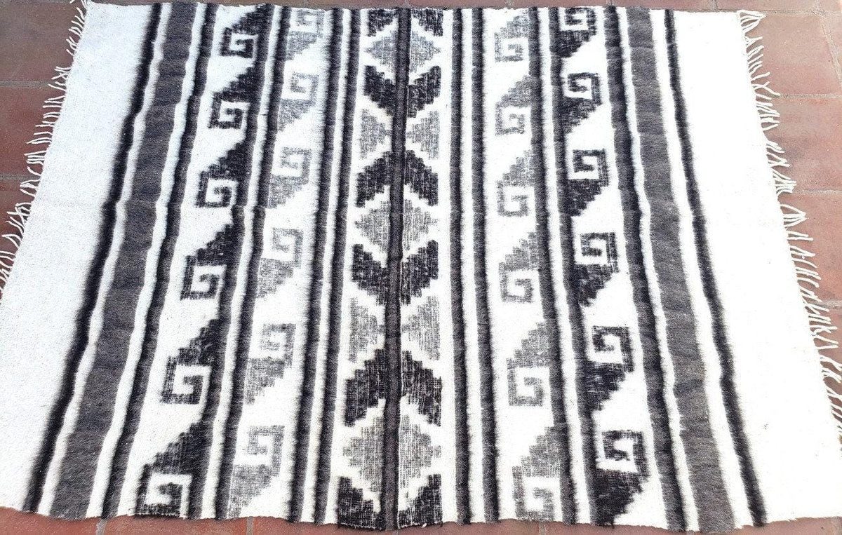 Guatemalan Blanket, Wool Blanket, Organic Wool Blanket,