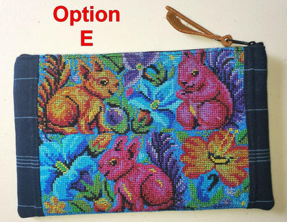 Guatemalan upcycled huipil purse, Make Up Bag, Huipil Pouch