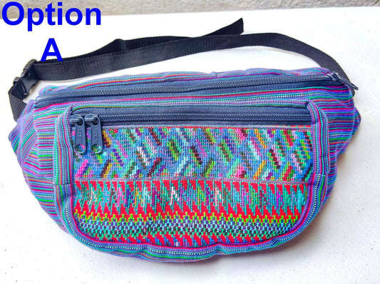 Guatemalan large weaved multipocket fanny pack