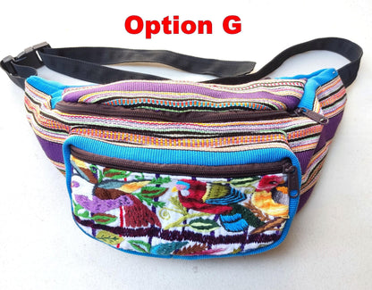 Guatemalan large weaved multipocket fanny pack