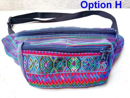 Guatemalan large weaved multipocket fanny pack