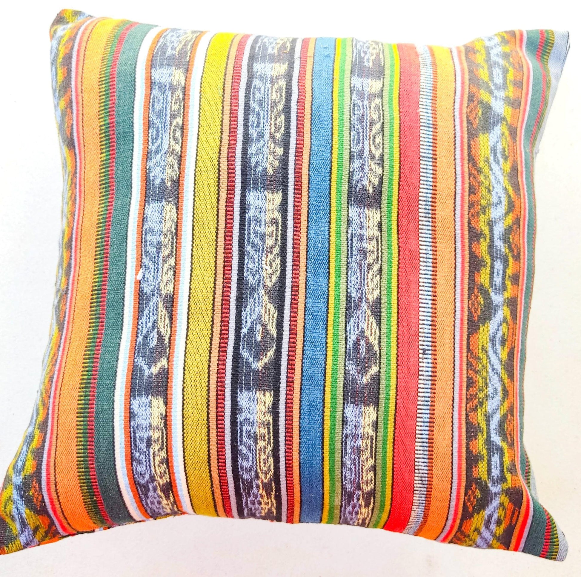 Cotton Handmade IKAT PILLOW Case CUSHION Cover -18x18- 20x20 Customizable Sizes