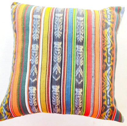 Cotton Handmade IKAT PILLOW Case CUSHION Cover -18x18- 20x20 Customizable Sizes