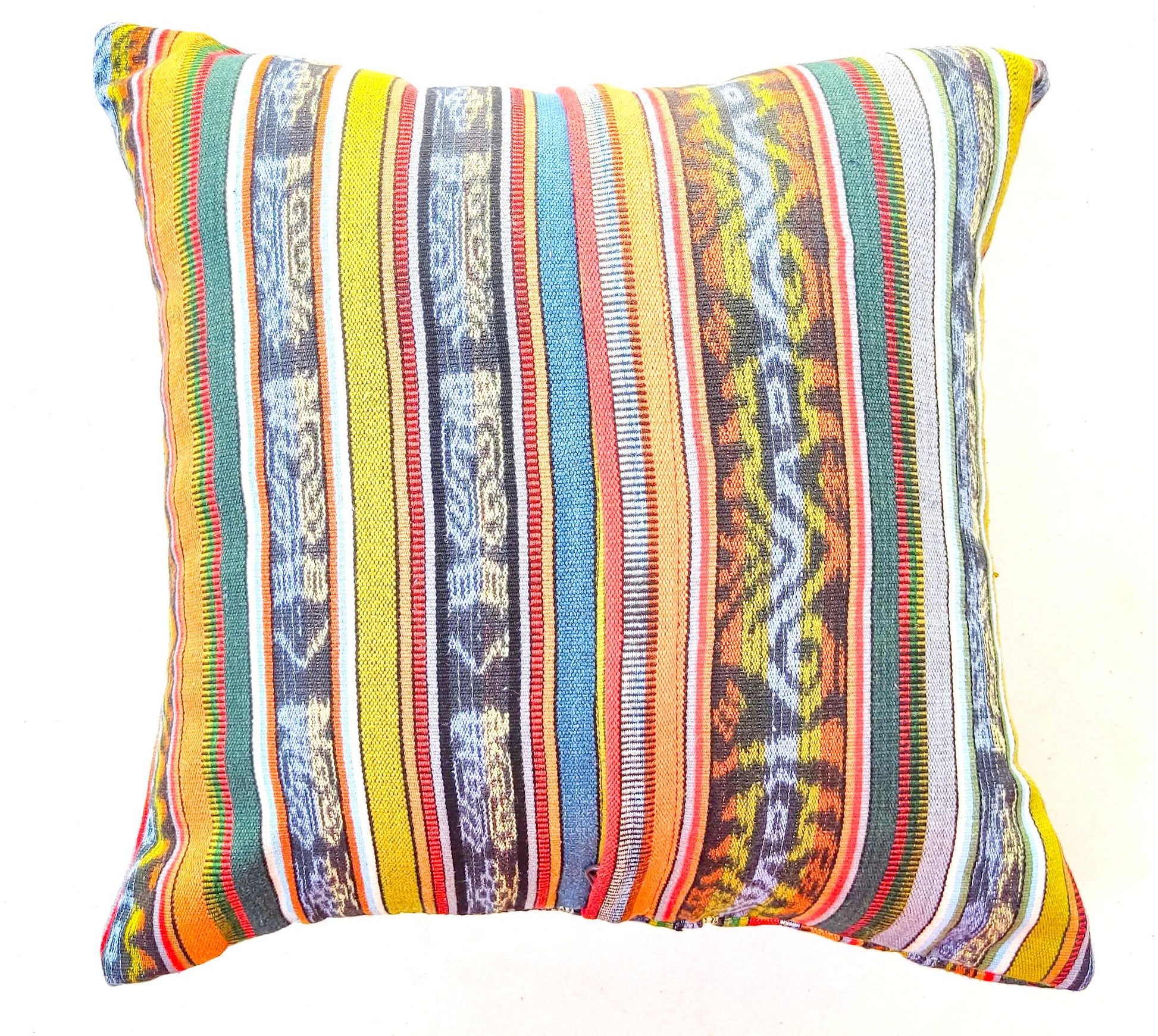Cotton Handmade IKAT PILLOW Case CUSHION Cover -18x18- 20x20 Customizable Sizes
