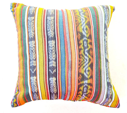 Cotton Handmade IKAT PILLOW Case CUSHION Cover -18x18- 20x20 Customizable Sizes