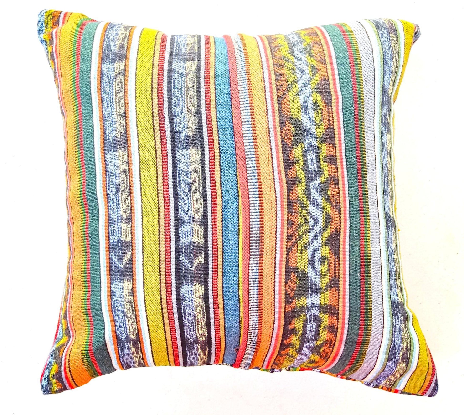 Cotton Handmade IKAT PILLOW Case CUSHION Cover -18x18- 20x20 Customizable Sizes
