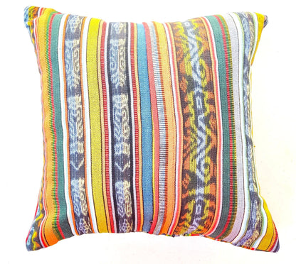 Cotton Handmade IKAT PILLOW Case CUSHION Cover -18x18- 20x20 Customizable Sizes