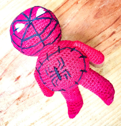 Guatemala Stress Relief Crocheted Cotton Hacky Sacks SPIDERMAN TOY