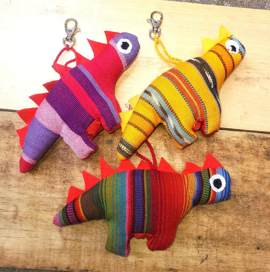 Guatemalan Stuffed Toy DINOSAUR Ornament Hanging