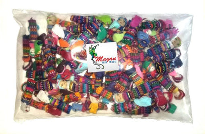 Guatemalan Artisans Two Inches WORRY DOLLS DOZENS Available In Multiple Options - Woven Fabric Clothing Traditional Dolls