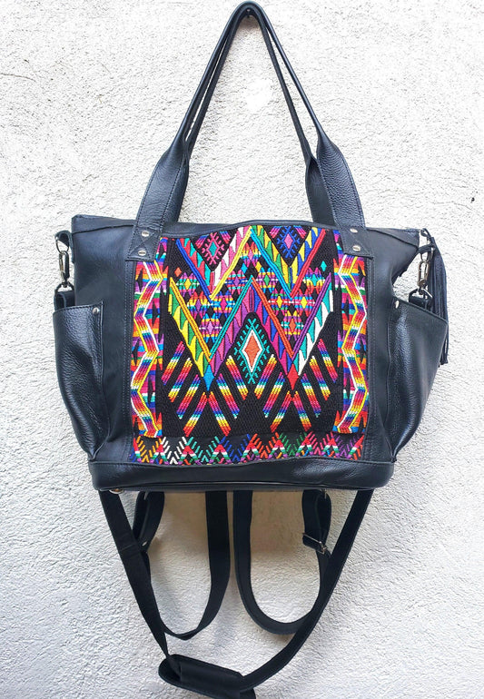 Dark Brown Bag, Convertible Backpack, Cross Body Bag,