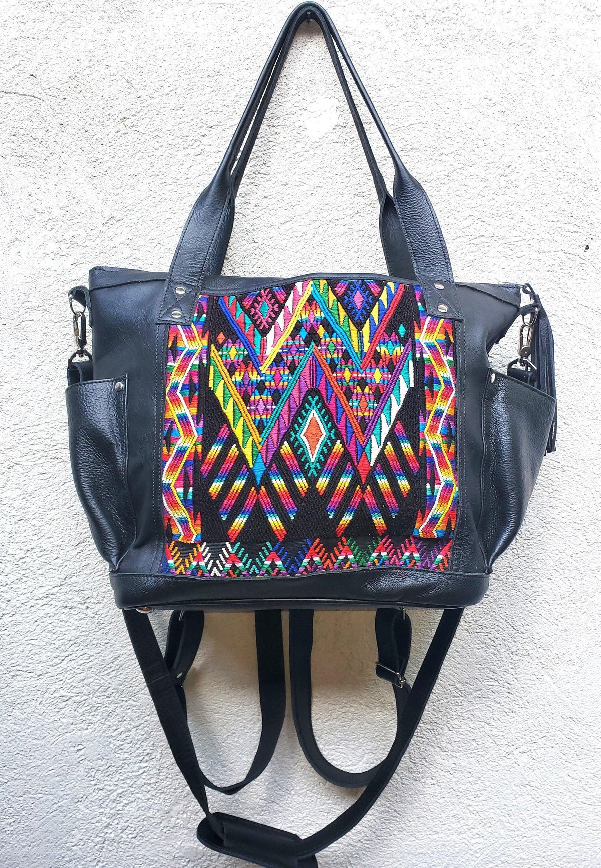 Dark Brown Bag, Convertible Backpack, Cross Body Bag,