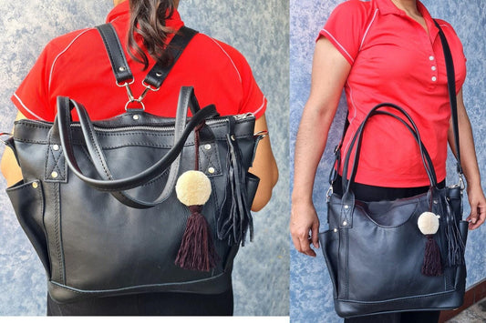 Black Bag, Convertible Backpack, Cross Body Bag,