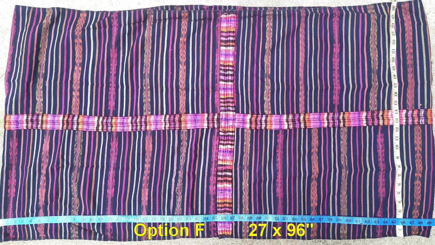 Vintage Handwoven Cotton Chichicastenango Guatemalan textile fabric per yard