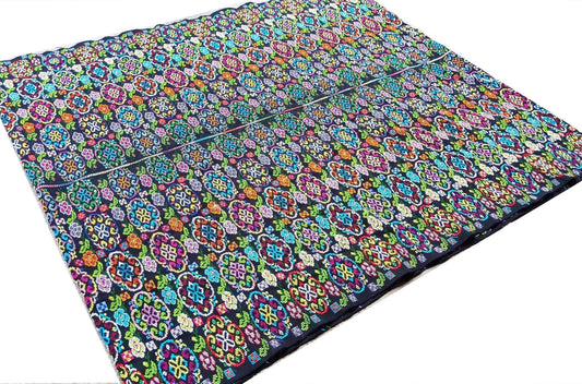 Unique Guatemala Handmade WEAVED Cotton multicolor ZUNIL Corte -Fabric per yard-