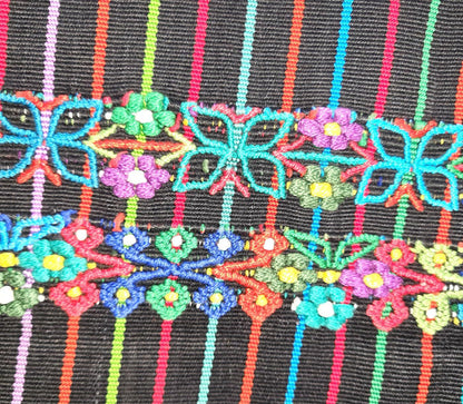 Vintage Handwoven Cotton Aguacatan Guatemalan textile fabric per yard