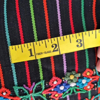 Vintage Handwoven Cotton Aguacatan Guatemalan textile fabric per yard