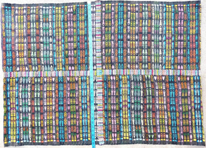 New unique Guatemala Handmade Weaved WOOL multicolor SOLOLA Corte -Fabric per yard-