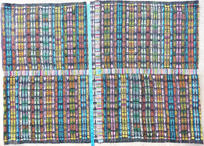 New unique Guatemala Handmade Weaved WOOL multicolor SOLOLA Corte -Fabric per yard-