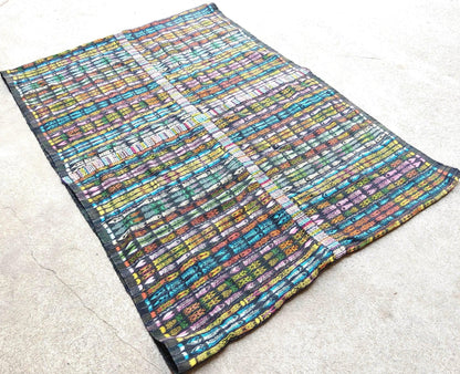 New unique Guatemala Handmade Weaved WOOL multicolor SOLOLA Corte -Fabric per yard-