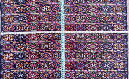 New unique Guatemala handmade weaved cotton multicolor Zunil Corte -Fabric per yard-