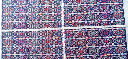 New unique Guatemala handmade weaved cotton multicolor Zunil Corte -Fabric per yard-