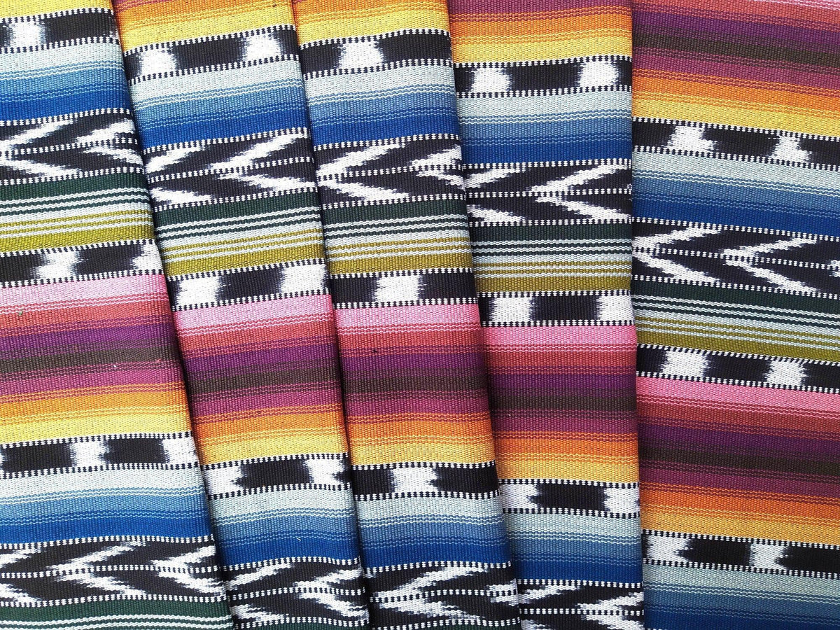 GUATEMALAN Handwoven Ethnic TEXTILE Vintage FABRIC Per Yard - Unique Hand weaved Textile Fabric For Multiple Purposes