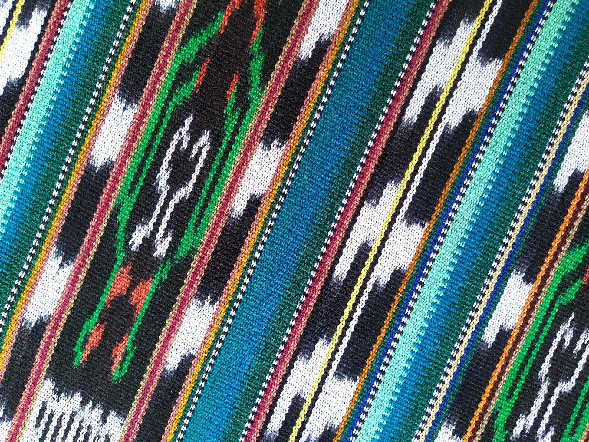 GUATEMALAN Handwoven Ethnic TEXTILE Vintage FABRIC Per Yard - Unique Hand weaved Textile Fabric For Multiple Purposes