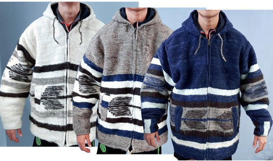 Guatemalan Jacket, Wool Poncho, Mens Jacket,