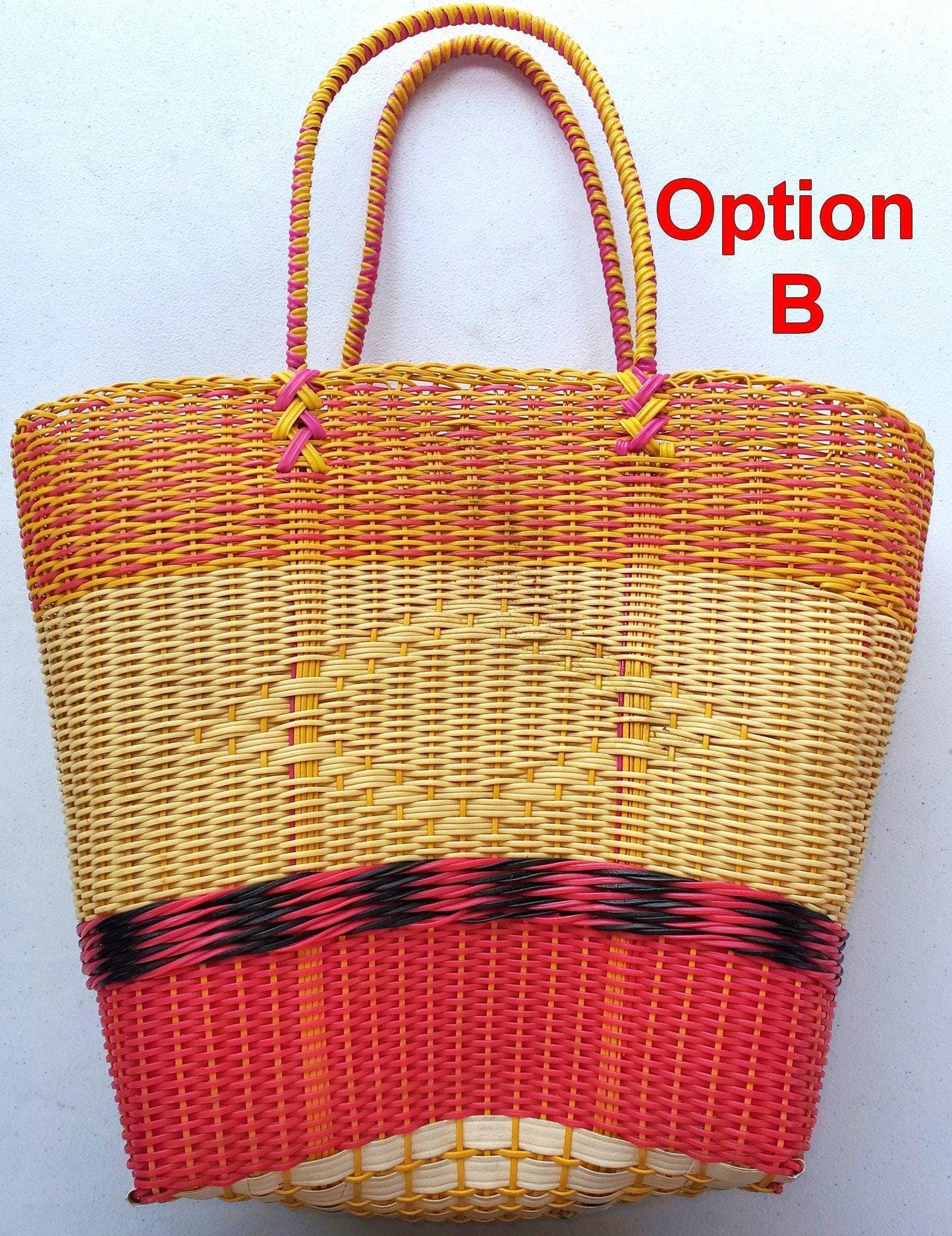 Bolsa de mercado de plástico guatemalteco tejido - Plástico reciclado