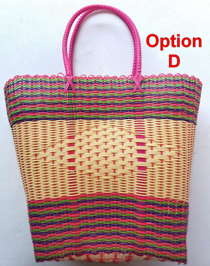 Bolsa de mercado de plástico guatemalteco tejido - Plástico reciclado