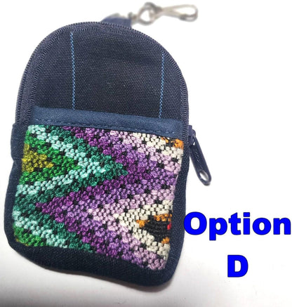Guatemala MINI HUIPIL Cotton Backpack Purse with clip