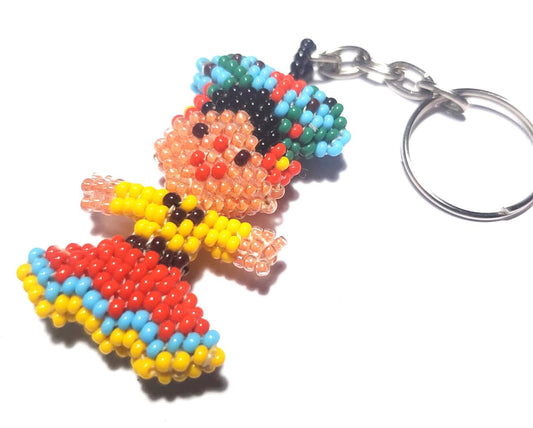 Beaded FRIDA Hanging ORNAMENT Gift For The Friends - Czech Glass Seed Beads And Nylon Thread