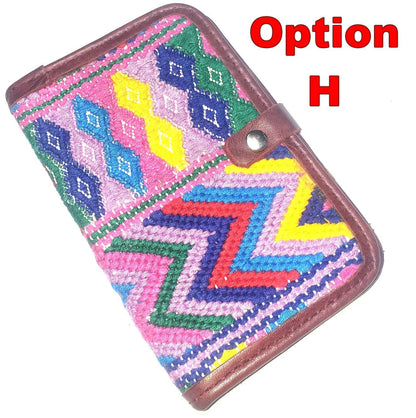 Guatemalan Leather Huipil PASSPORT Case Holder