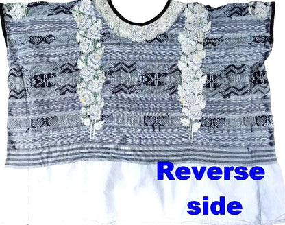 Vintage Cotton Unique Handmade Weaved -XELA Quetzaltenango- Huipil