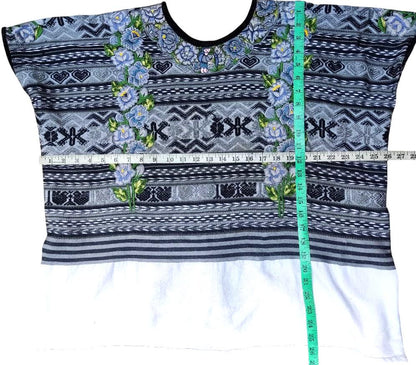 Vintage Cotton Unique Handmade Weaved -XELA Quetzaltenango- Huipil