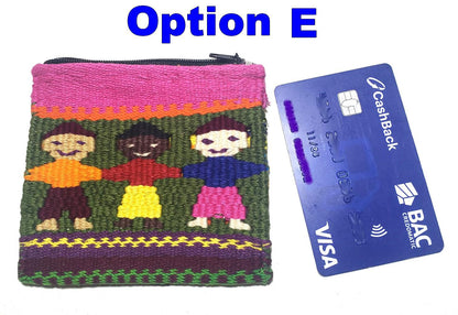 Cotton coin purse "Children no rascism"