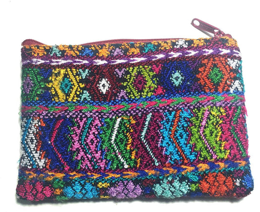 Guatemalan Upcycled Huipil Double Sided Coin Purse