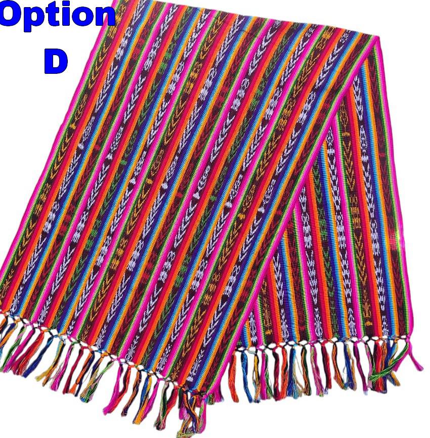 Women Heavy Weight GUATEMALAN COTTON PERRAJE Multicolor Wrap - Artisans Wear Aesthetic Shawl Rebozo