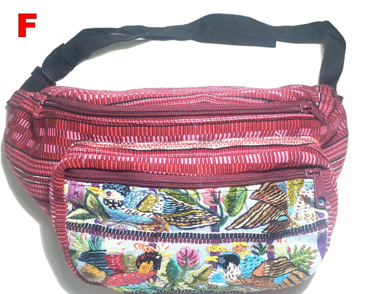 Guatemalan LARGE Weaved Multipocket FANNY PACK