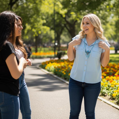 Beaded Hummingbird Necklace: Czech Glass Ornament, Fair Trade
