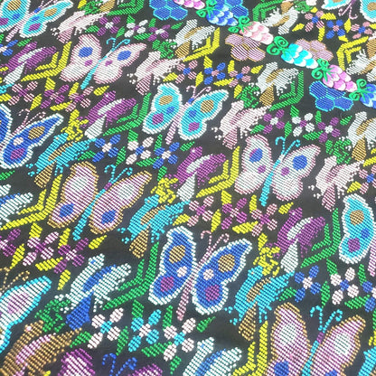 Unique Guatemala Handmade WEAVED Cotton multicolor ZUNIL Corte -Fabric per yard-