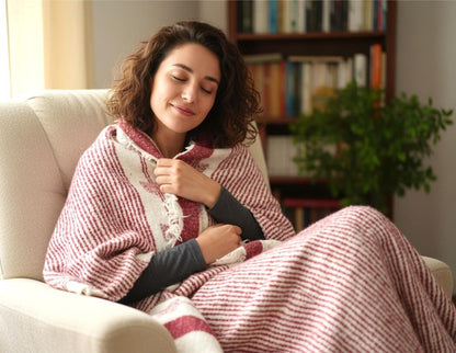 Guatemalan WOOL Woven Blanket Made in MOMOSTENANGO - Poncho