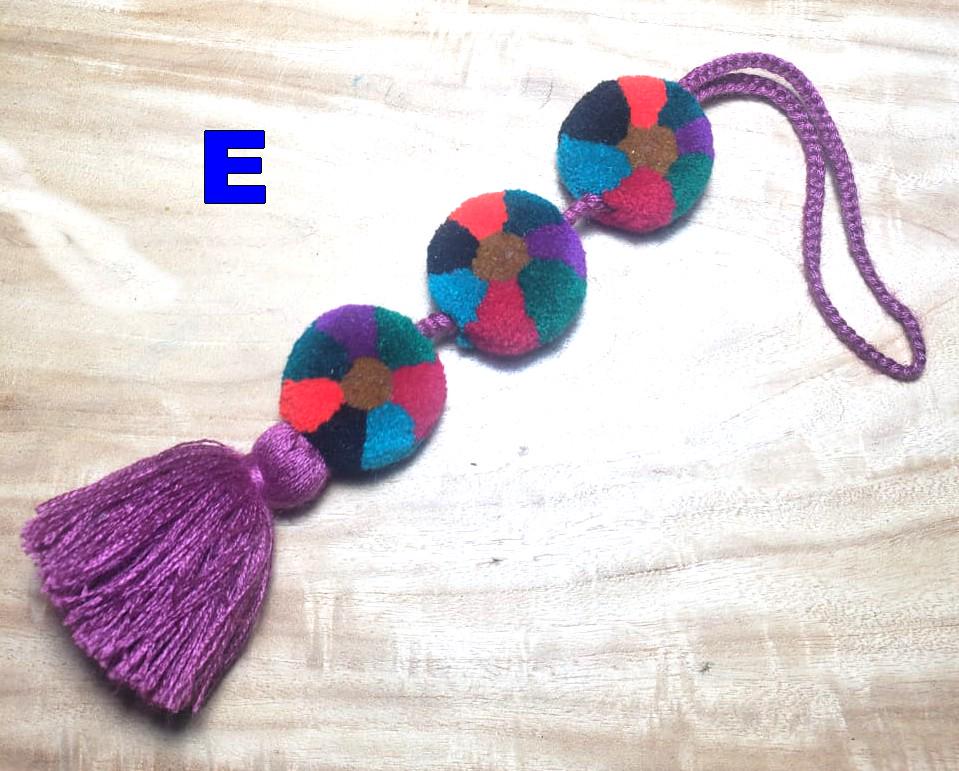 Guatemalan Handmade Wool POM TASSEL Hanging