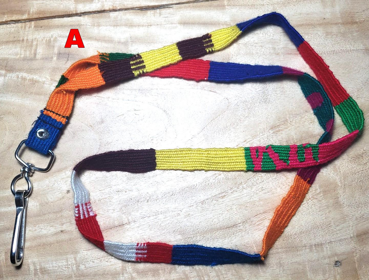 Cotton Guatemalan Multicolor WEAVED Lanyard