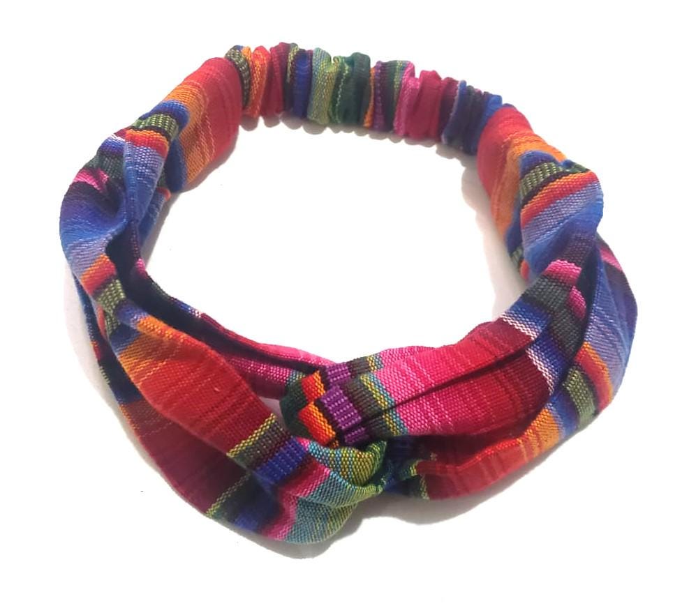 Embroidered Cotton HEADBAND, Guatemalan Fair Trade Hair Band