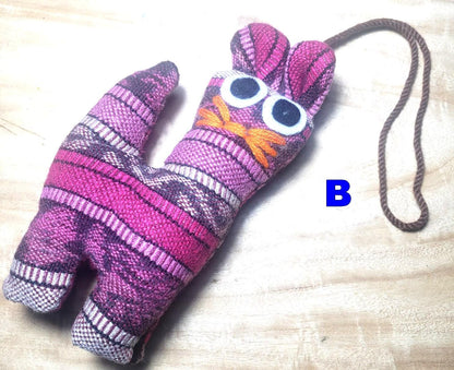 Guatemalan Stuffed Toy KITTEN Ornament Hanging - Gift For Kids