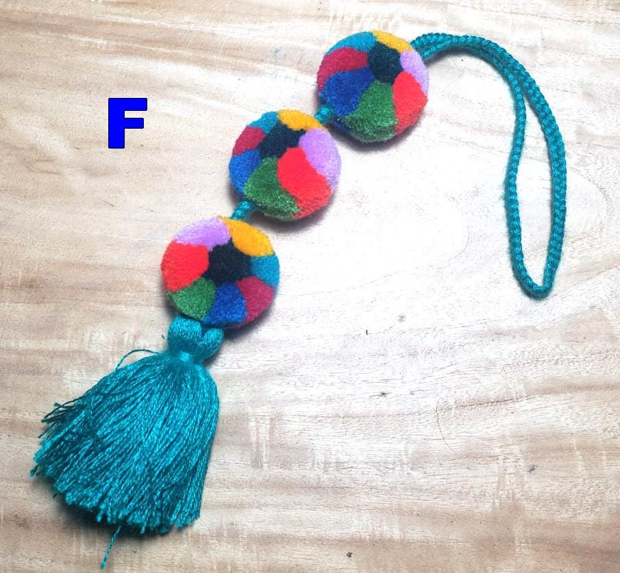 Guatemalan Handmade Wool POM TASSEL Hanging