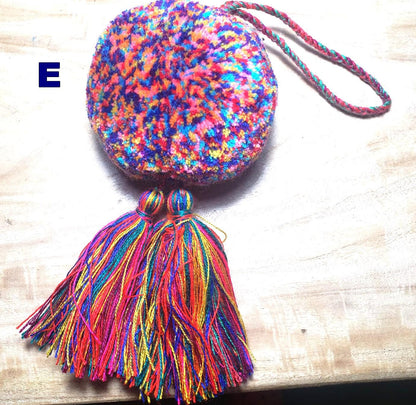 Guatemalan Handmade Wool POM TASSEL Hanging